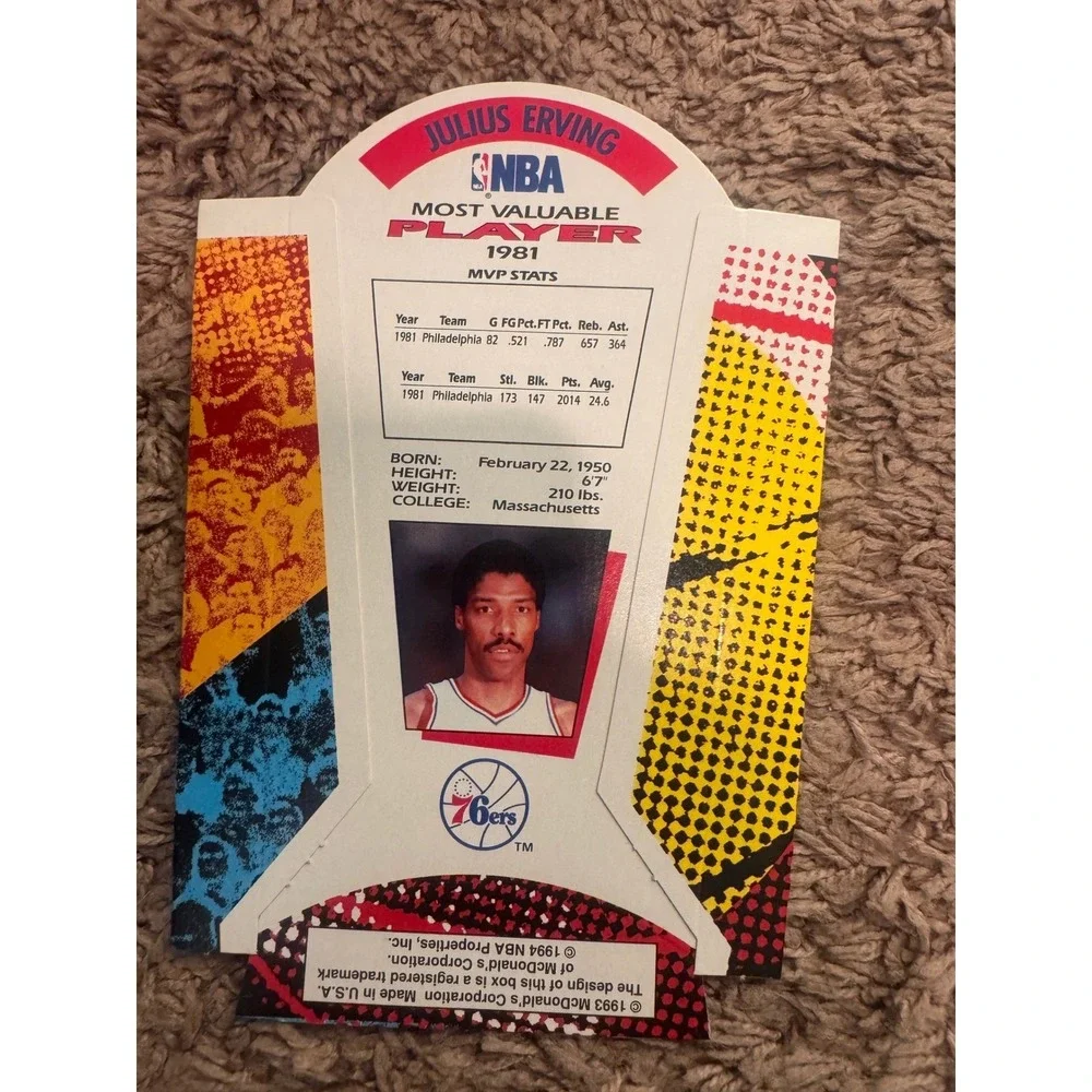1993 McDonald's Nothing But Net MVPs Complete 6 Card‎ Set Michael Jordan